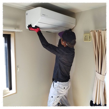 エアコンの取り付け